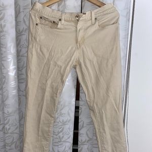 Cream Colored Polo by Ralph Lauren Jeans